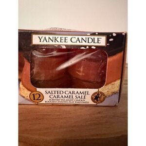 Yankee Candle Salted Caramel Box of 12 Tealights New